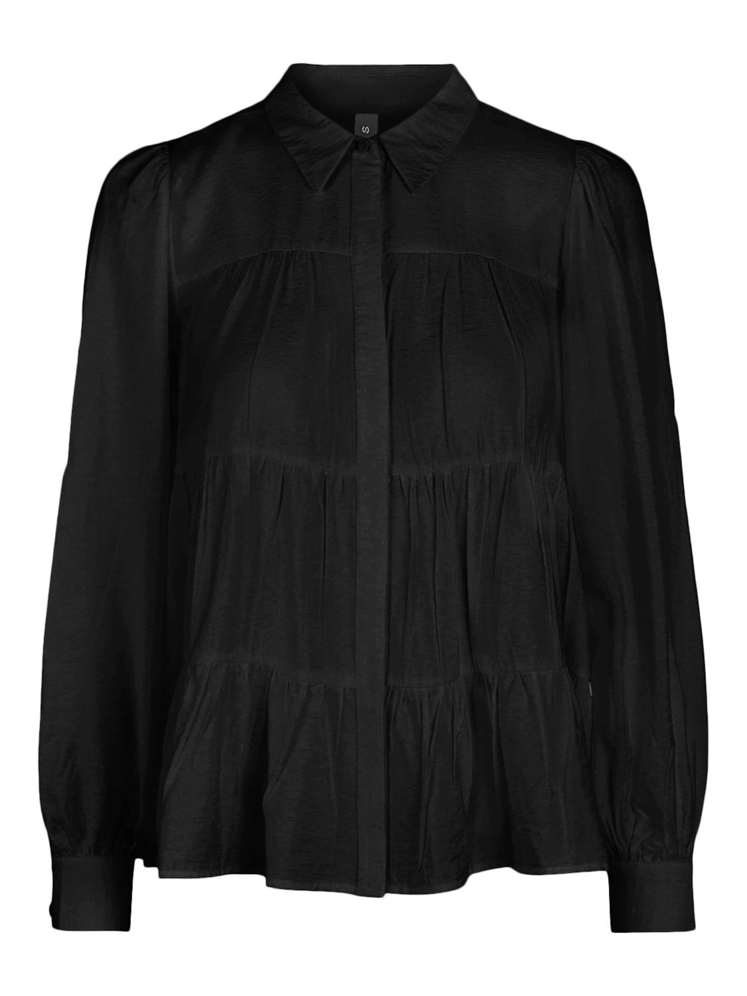 YAS - Blusa 'Pala' em preto: frente