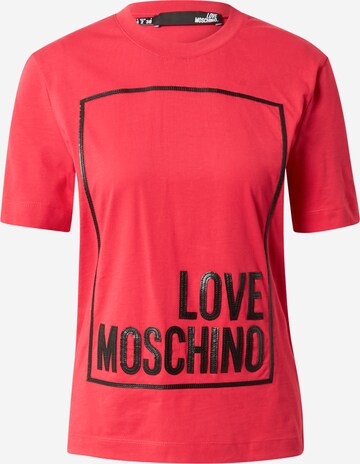 Love Moschino Tričko – červená: přední strana