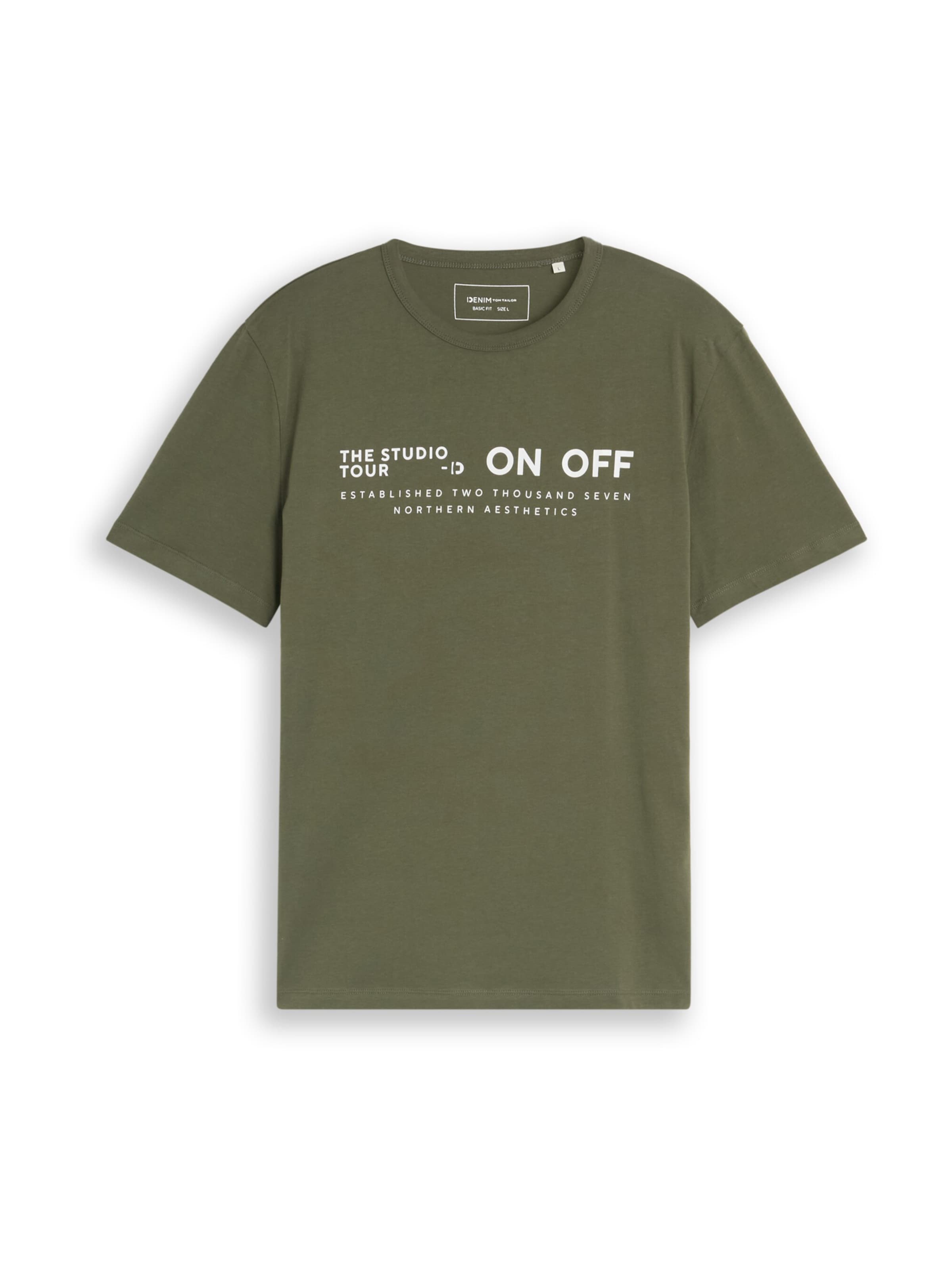 TOM TAILOR DENIM - Camiseta en verde: frente