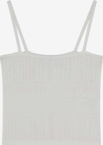 Tricot ' ' de la Scalpers pe alb: față