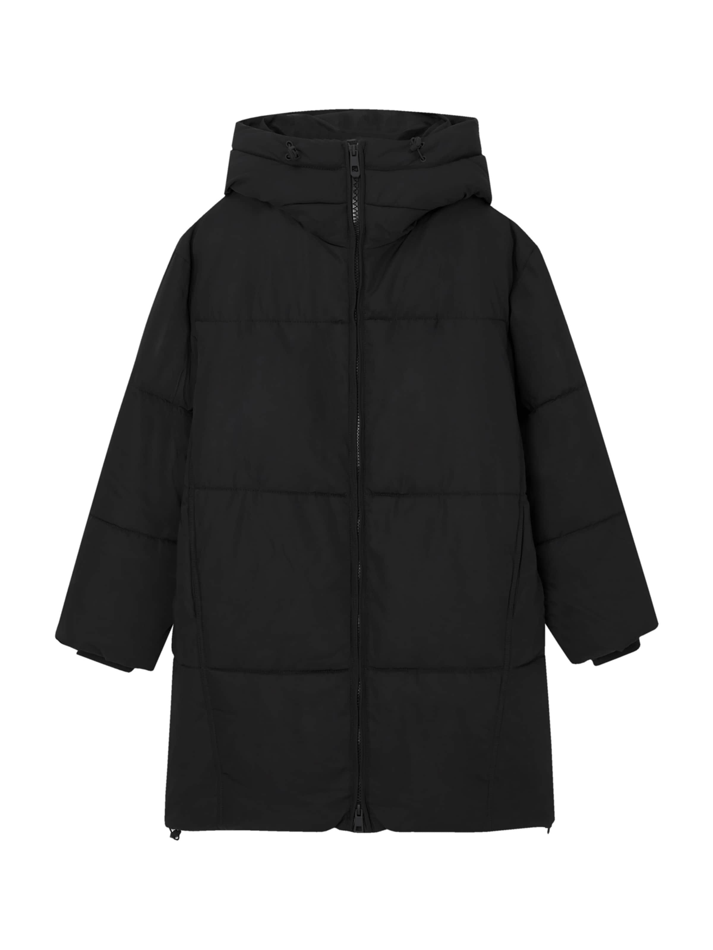 Pull&Bear Mantel in Schwarz: Vorderseite