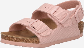 BIRKENSTOCK Sandal 'Milano' in Pink: front