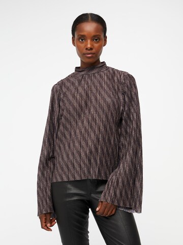 OBJECT Bluse 'Lux' in Grau: Vorderseite