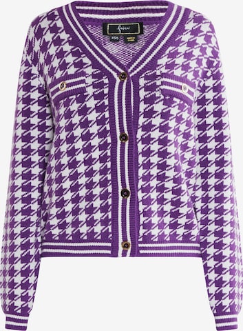 faina Knit cardigan in Purple: front