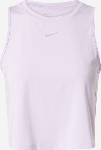 NIKE Спортен топ 'ONE CLASSIC' в лилав: отпред