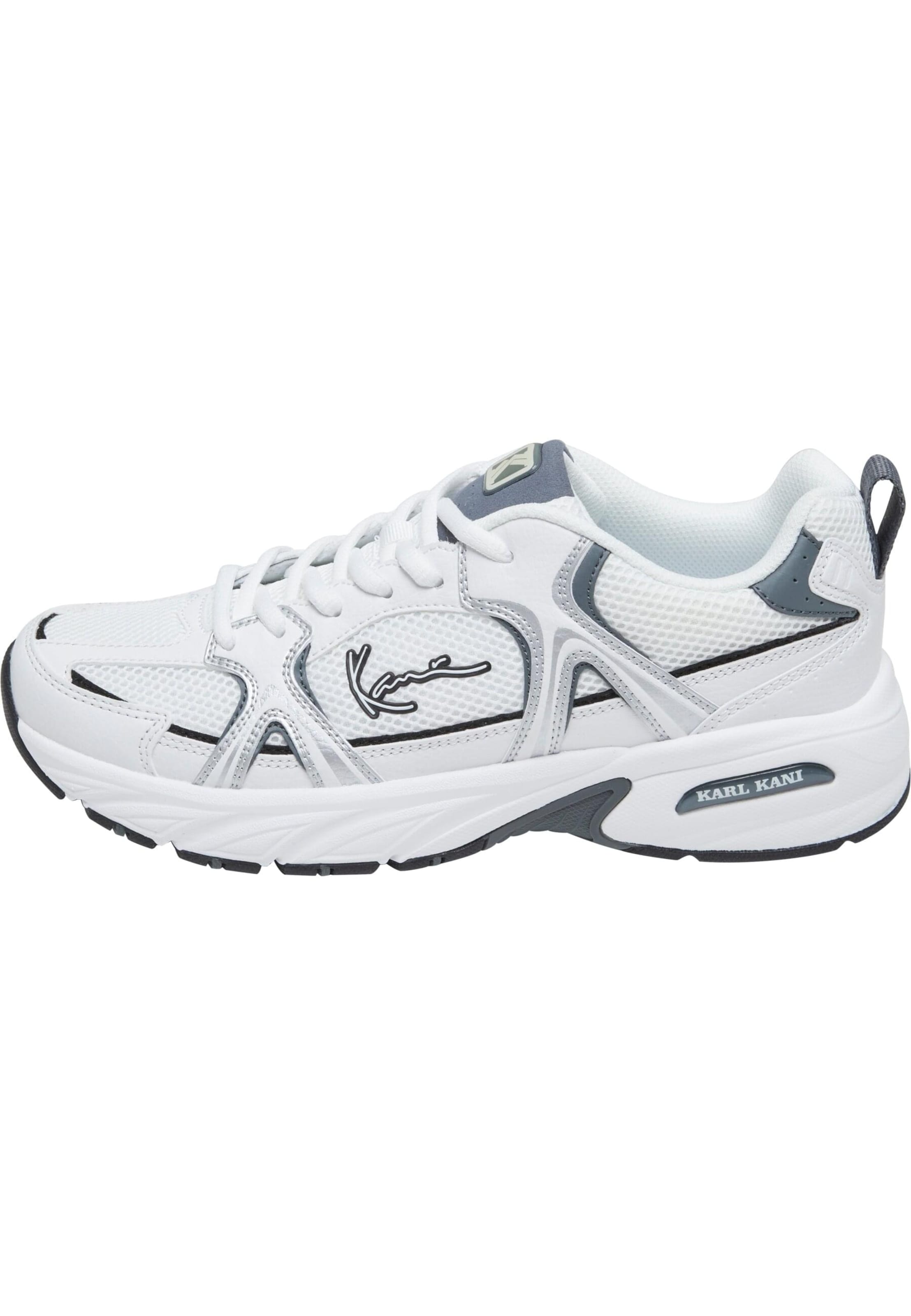 Sneaker bassa 'Prime Runner Gs' di Karl Kani in bianco: frontale