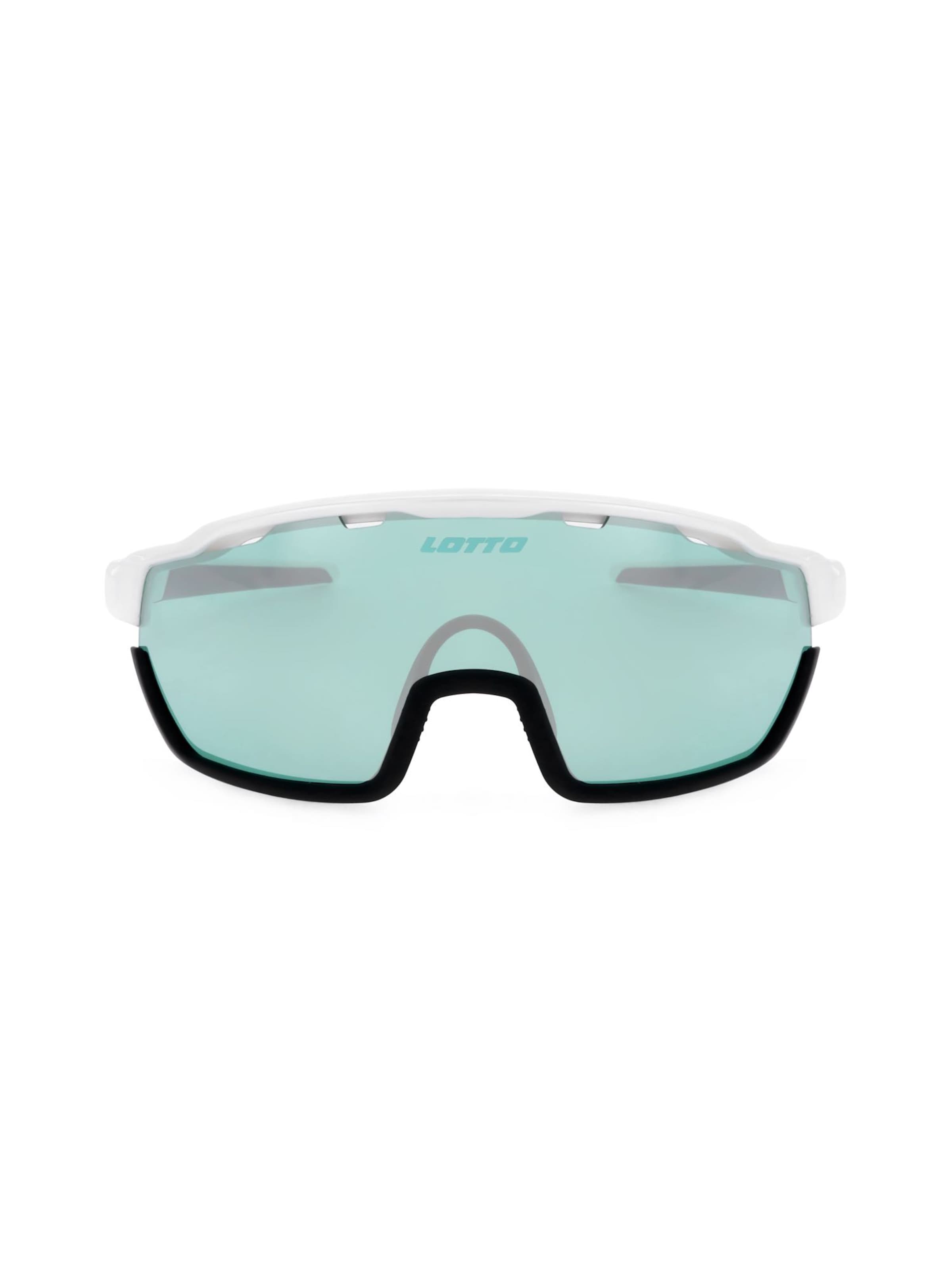 Occhiali da sole sportivi 'X-PLAY T PADEL' di LOTTO in bianco: frontale
