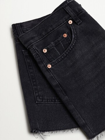 MANGO Regular Jeans 'HAILEY' in Zwart