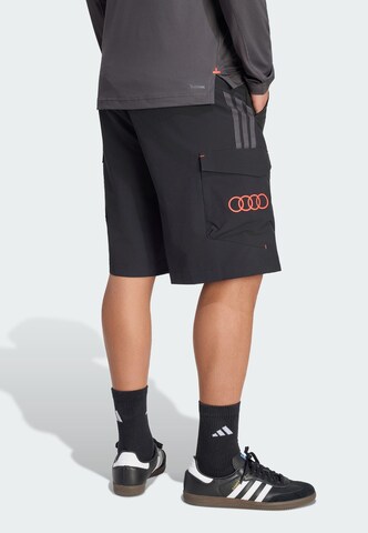 ADIDAS PERFORMANCE Loosefit Sportshorts 'Audi Formula One Team Mechanics' in Schwarz