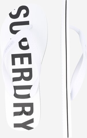 Superdry T-Bar Sandals in White