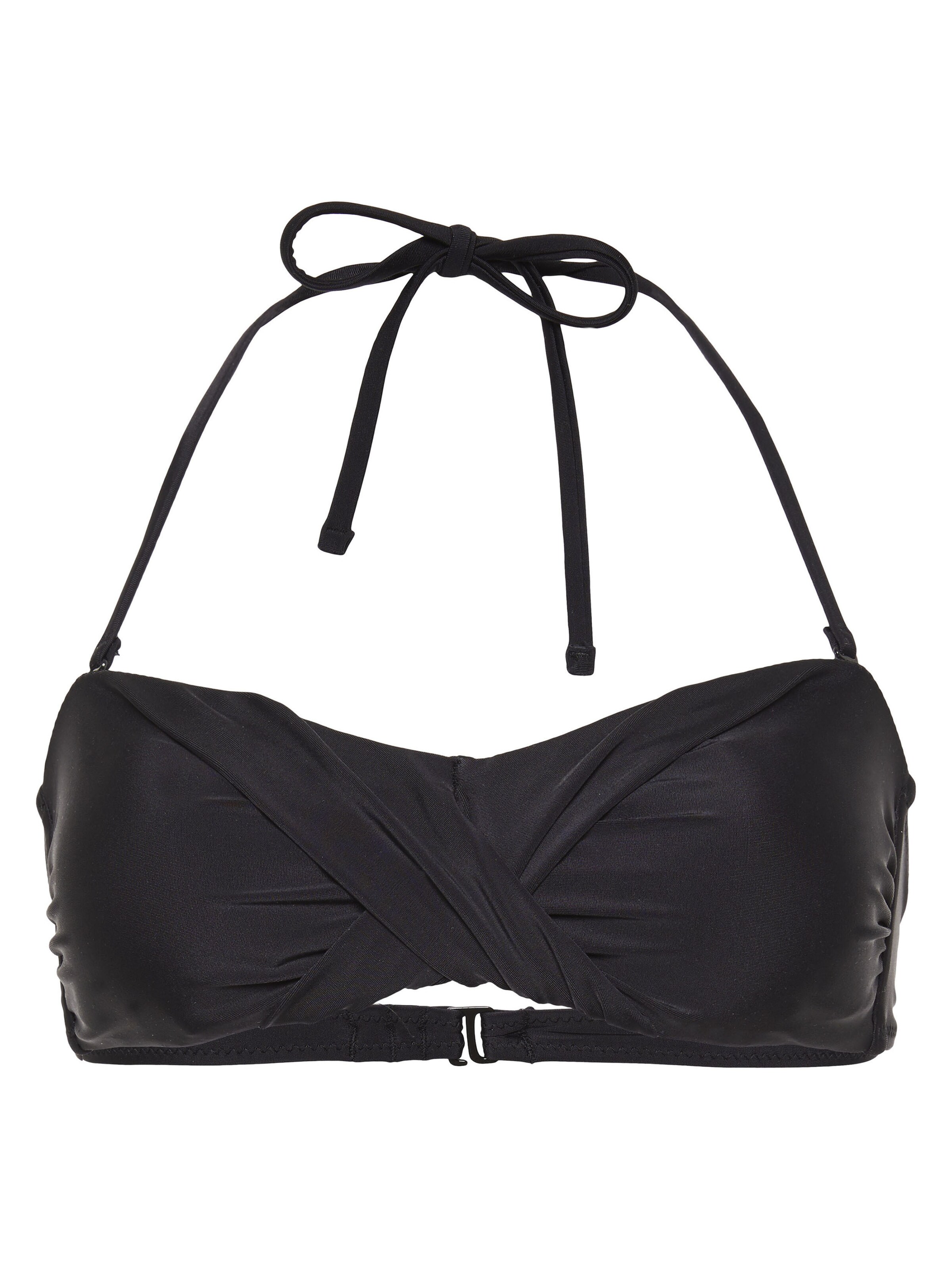 CHIEMSEE Bikini Top in Black: front