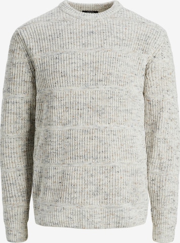 JACK & JONES Sweater 'KARTER' in White: front