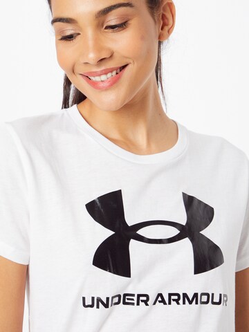 T-shirt fonctionnel UNDER ARMOUR en blanc