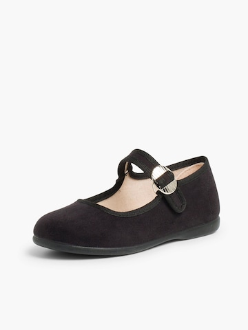 Ballerines Pisamonas en noir : devant