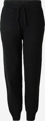 ABOUT YOU x Jaime Lorente Tapered Pants 'Taylan' in Black: front