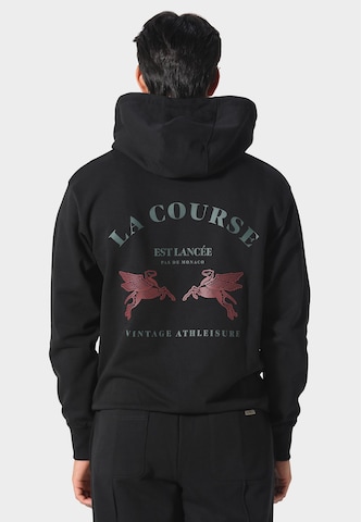 Pas De Monaco Sweatshirt 'Le Course' in Black: front