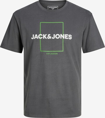 Tricou 'EXPLORED' de la JACK & JONES pe gri: față