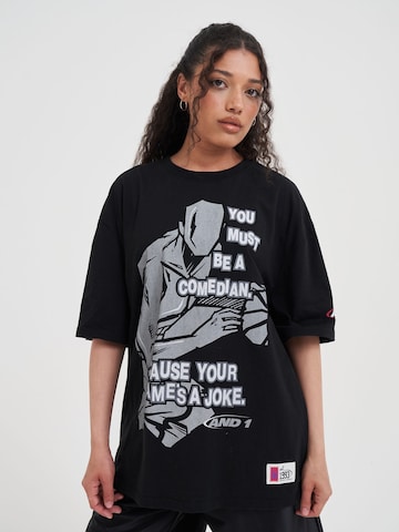 AND1 T-Shirt in Schwarz: Vorderseite