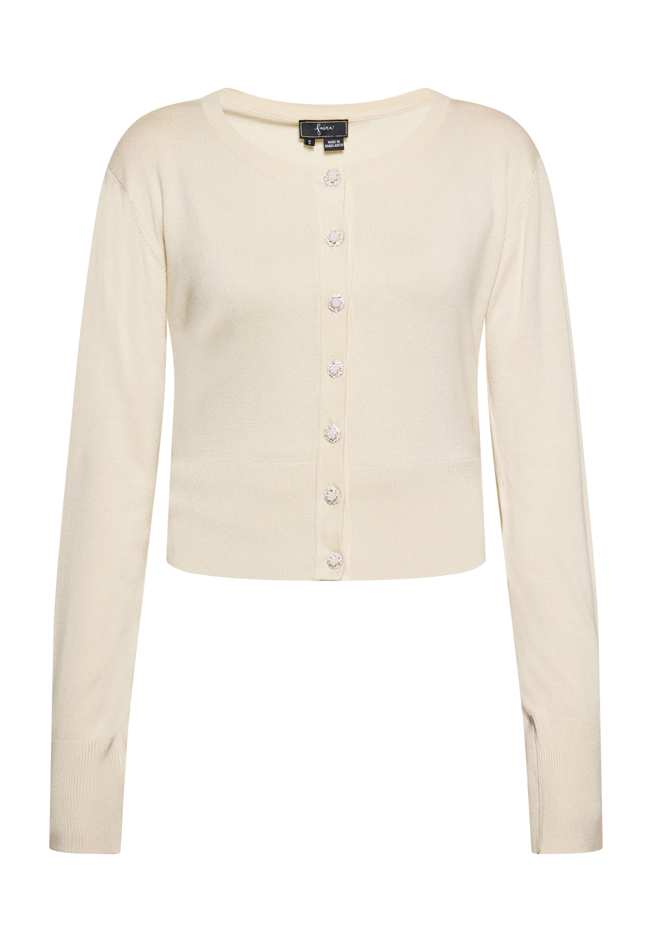 faina Вязаная кофта в Бежевый: спереди