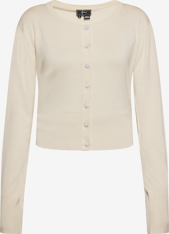 faina Gebreid vest in Beige: voorkant