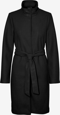 VERO MODA Between-seasons coat in Black: front