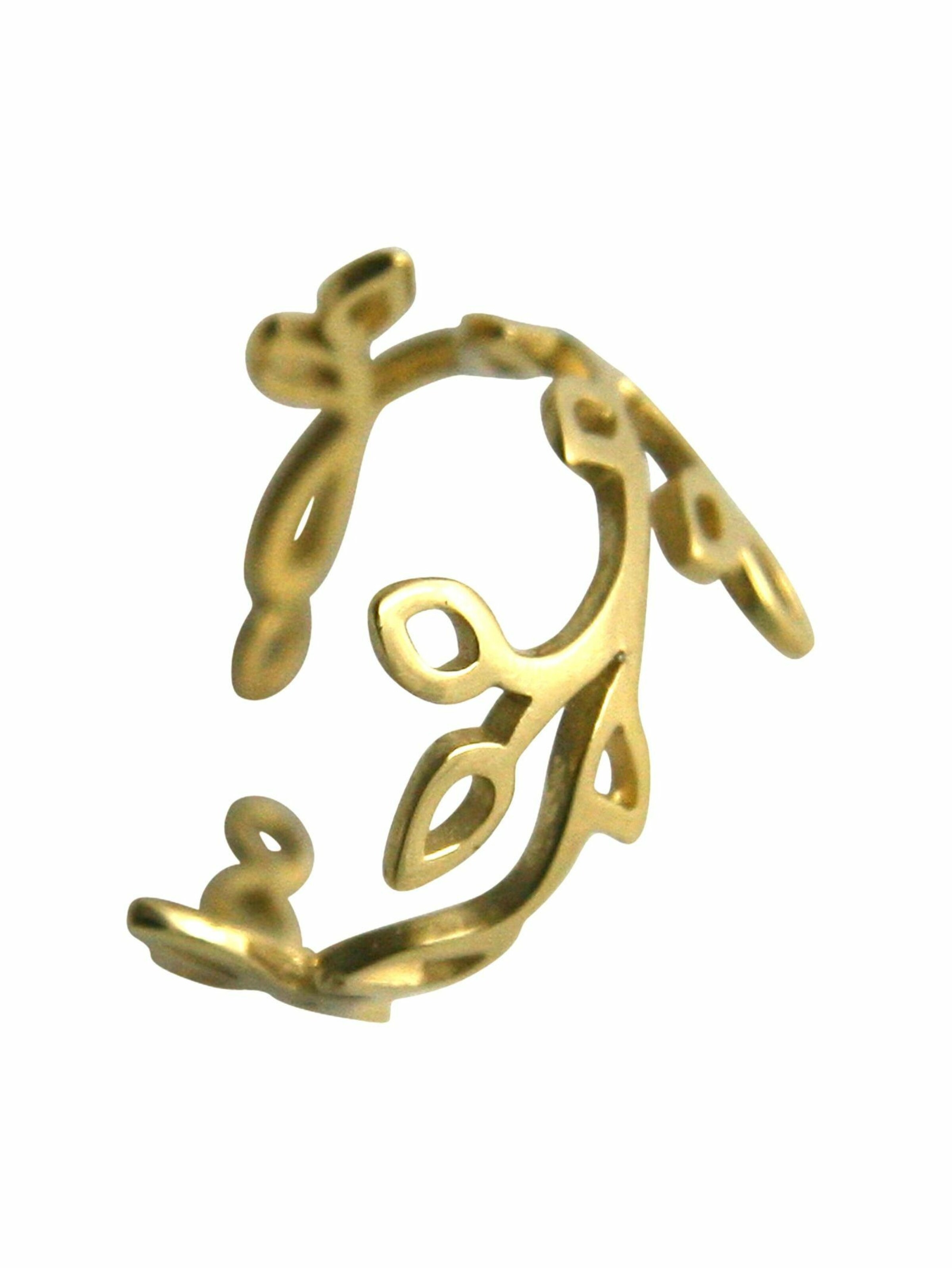 Gemshine Ring 'Lotusblumen' in Gold