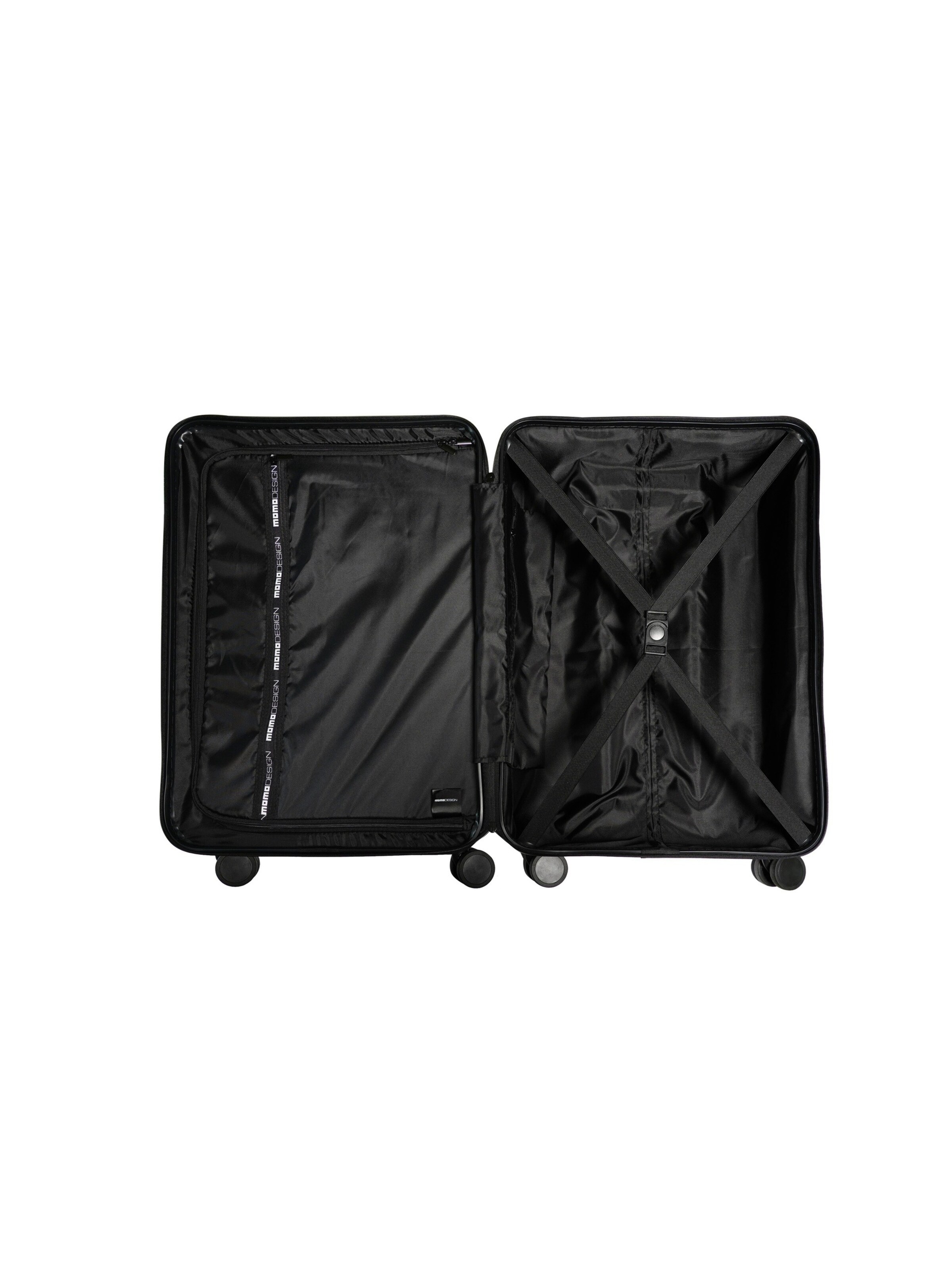 Valigia 'Trolley Medium Momo Design con Zip e Ruote Girevoli' di Momo Design in blu