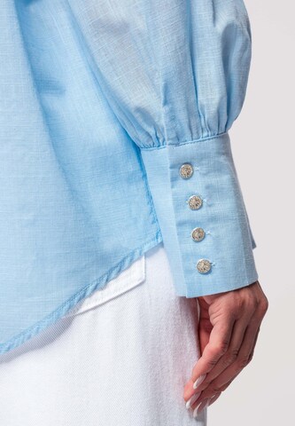 Ombre Blouse in Blauw