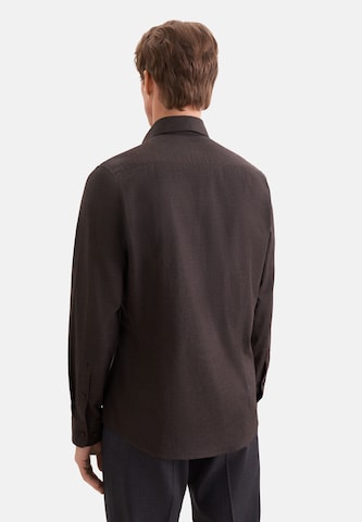 SEIDENSTICKER Slim Fit Hemd in Braun