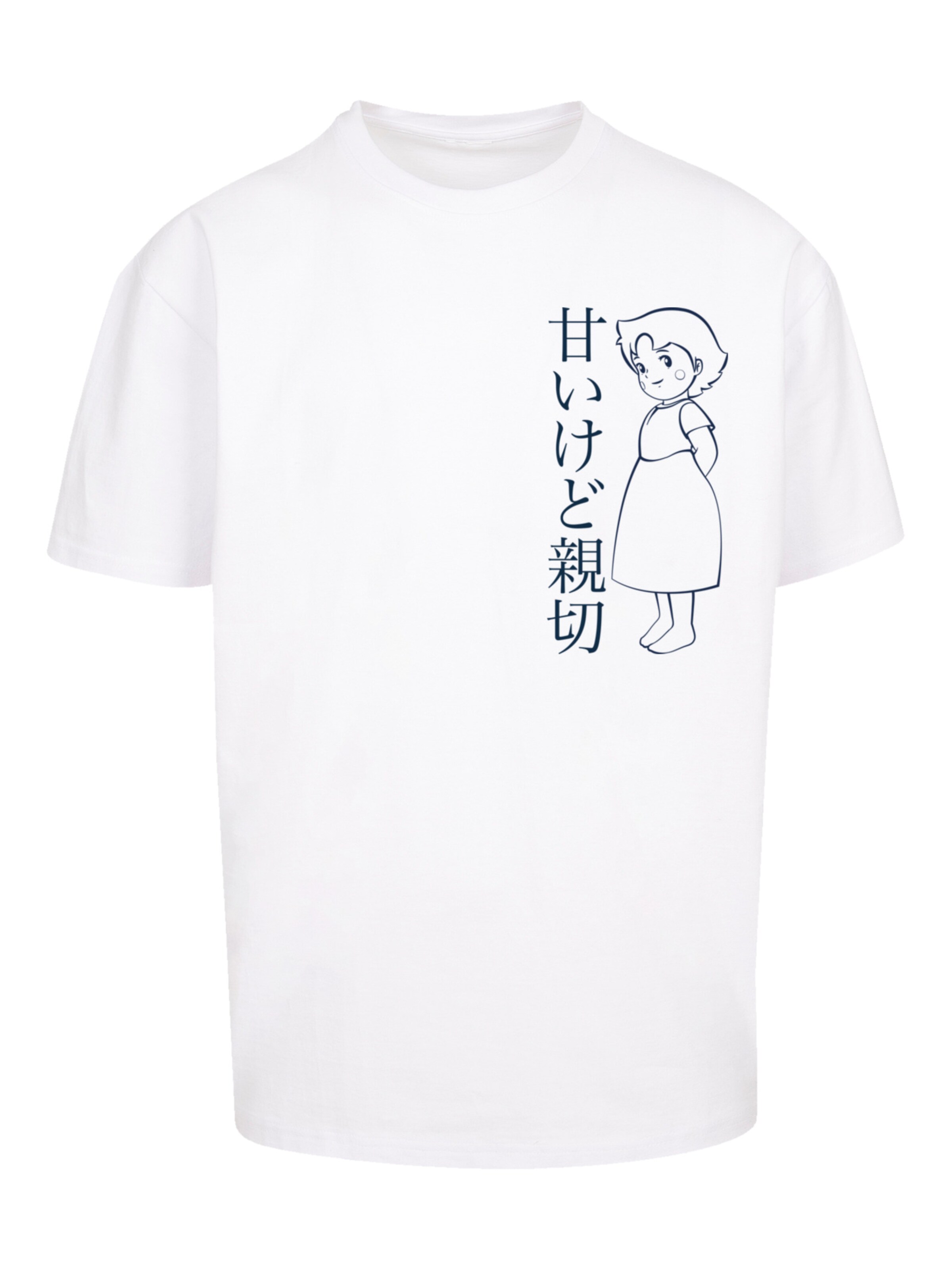 F4NT4STIC Shirt 'Heroes of Childhood Heidi Hello Heidi' in Wit: voorkant