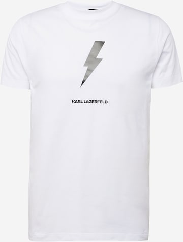 T-Shirt Karl Lagerfeld en blanc : devant