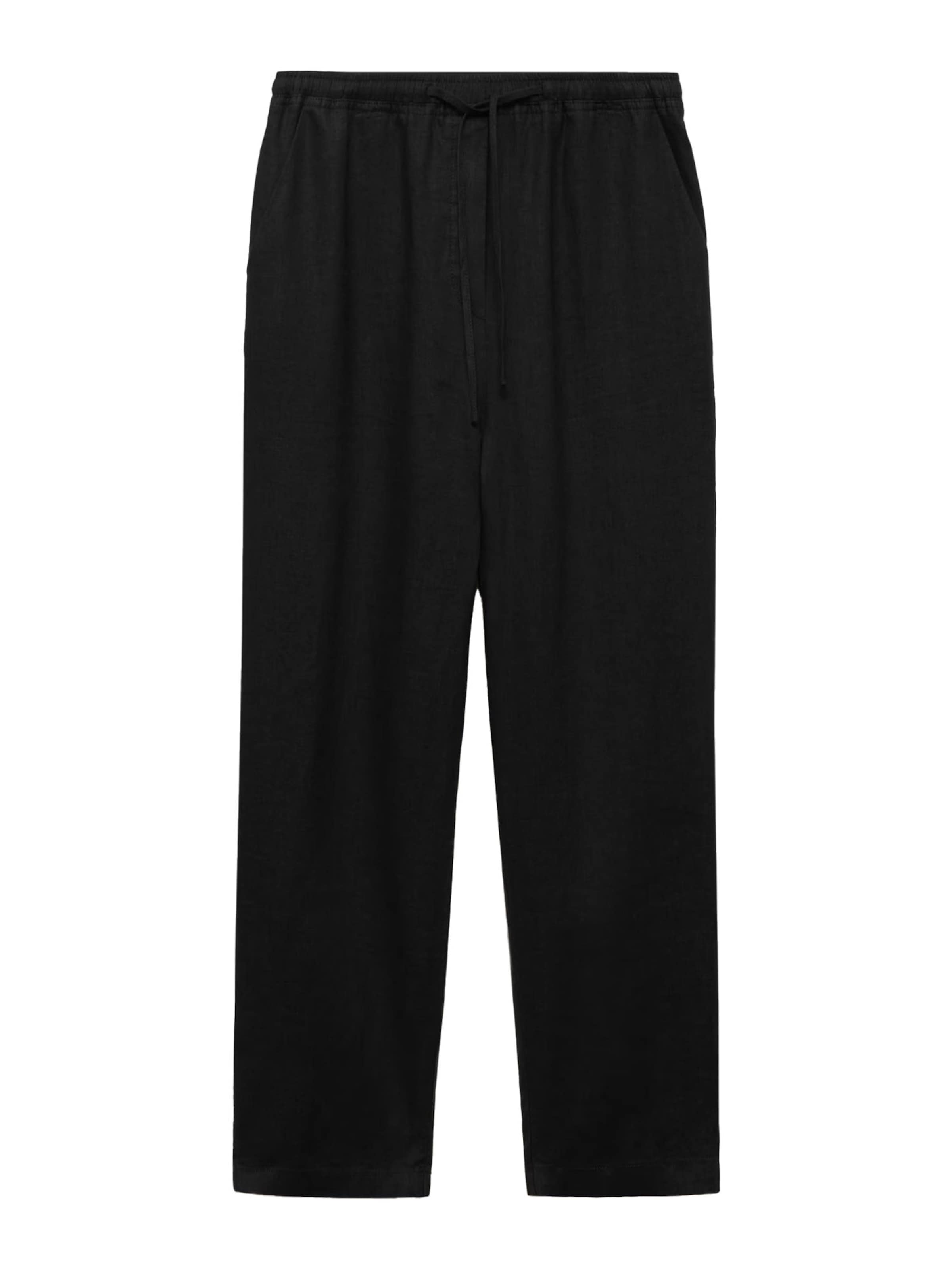 MANGO Nohavice - Čierna: predná strana