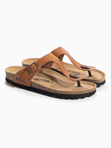 Bayton T-bar sandals 'MELIA' in Brown