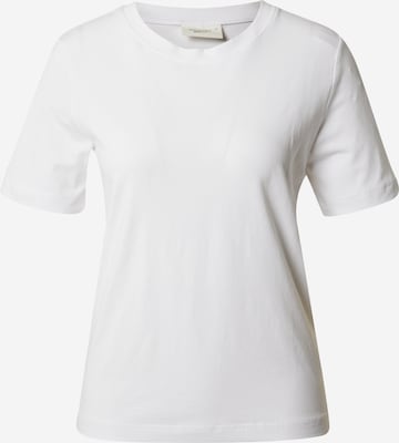 Gina Tricot Тениска в бяло: отпред