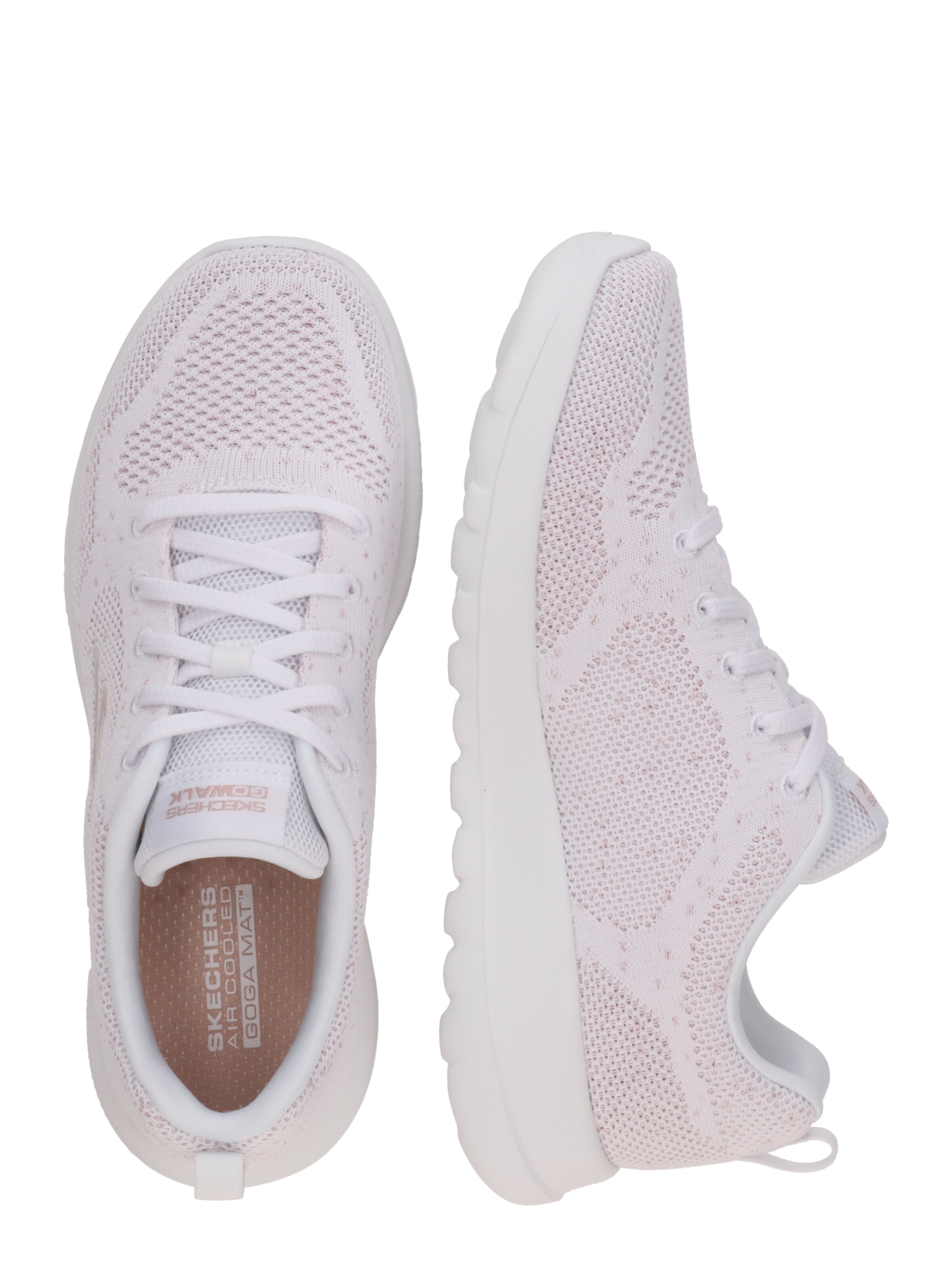 SKECHERS Trainers 'GO WALK JOY - VIOLET' in White