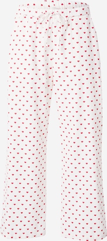 Lindex - Pantalón de pijama en blanco: frente