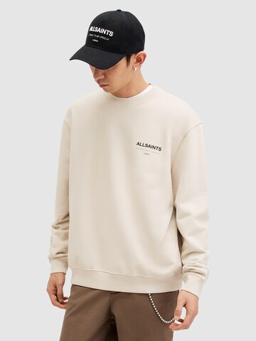 Sweat-shirt AllSaints en beige : devant