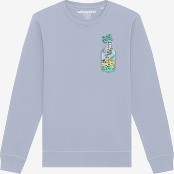 Sweat-shirt 'Holiday in a bottle' Watapparel en bleu : devant