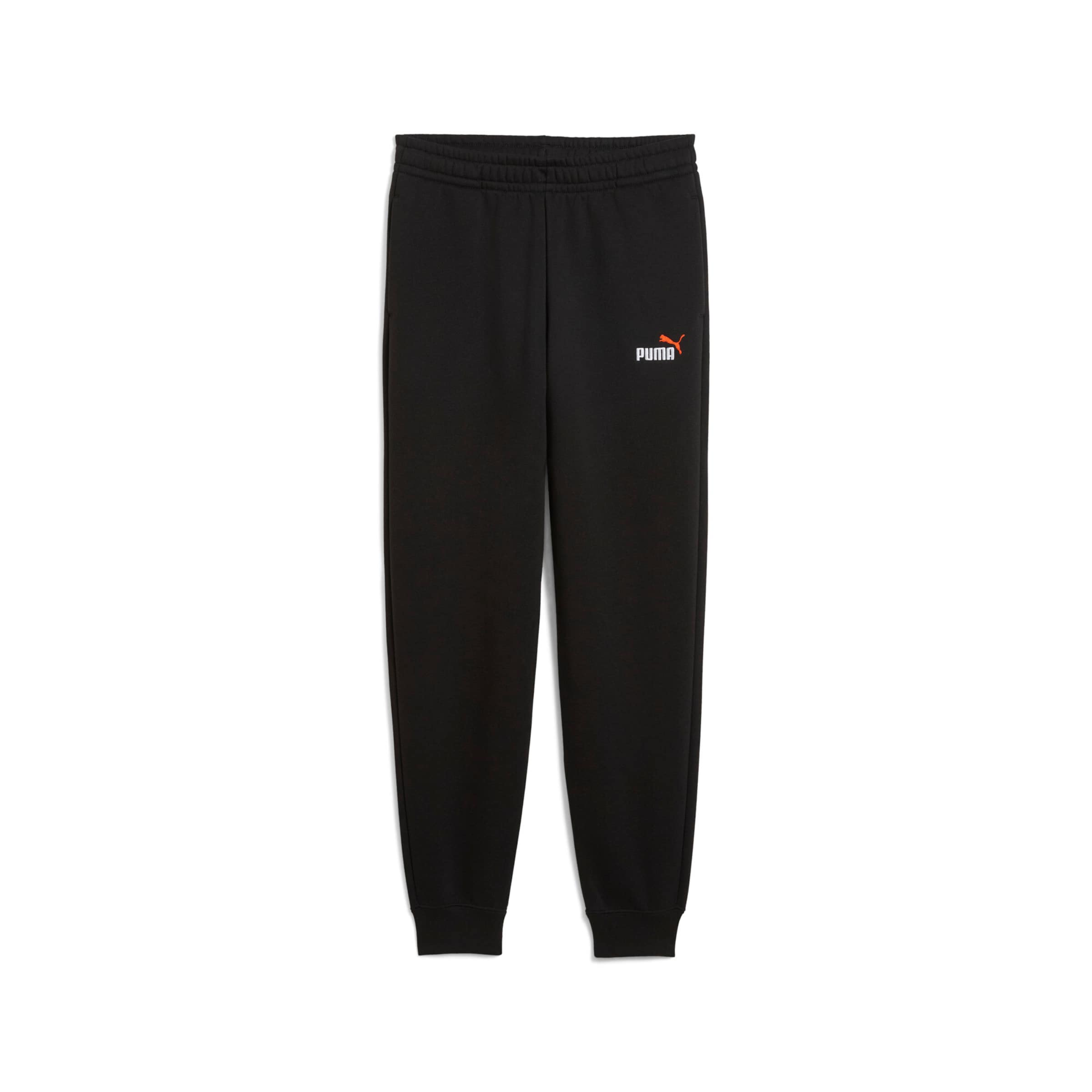 PUMA Tapered Pants 'Ess No. 1' in Black: front