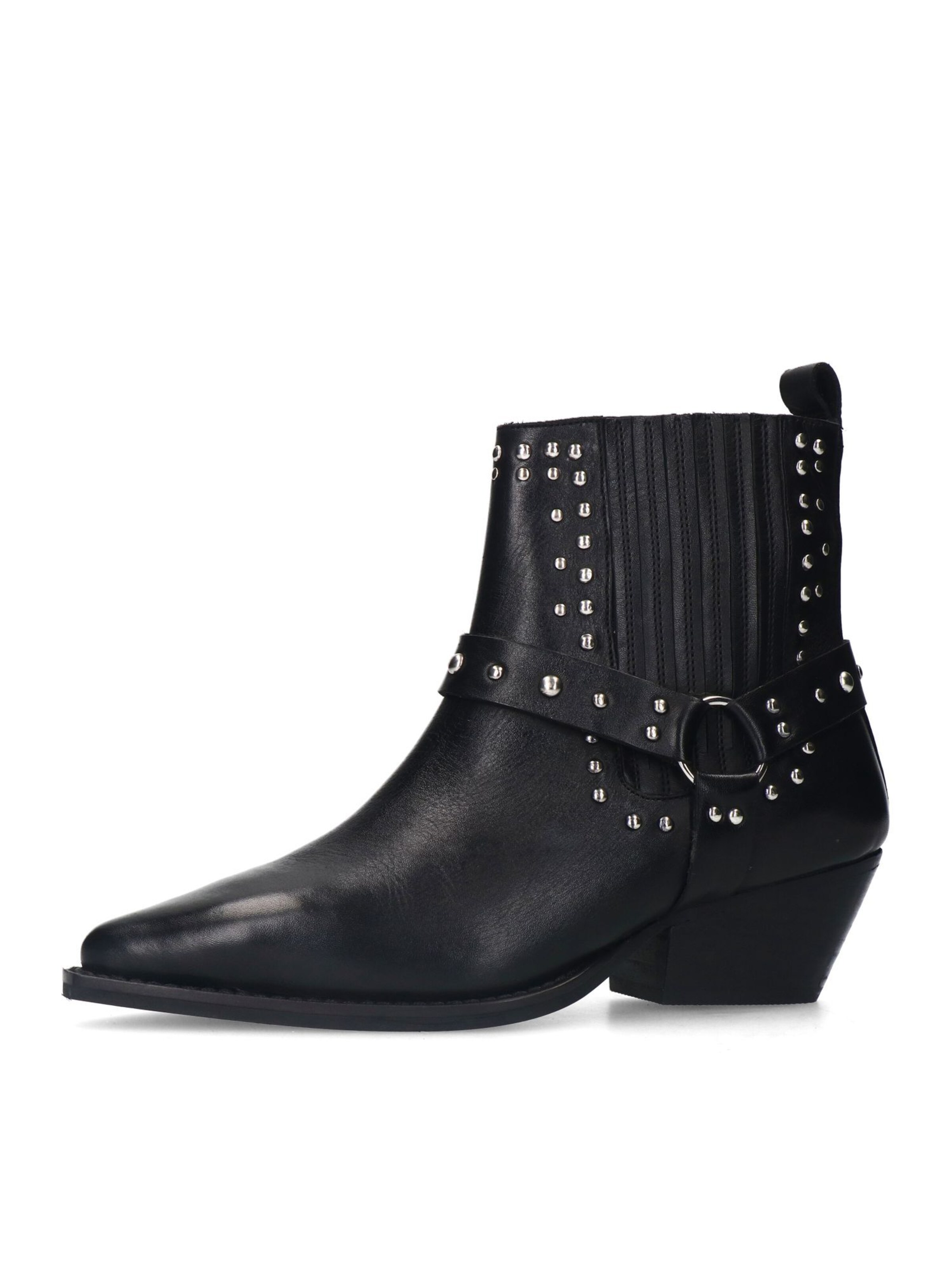 SACHA Cowboy Boots in Black: front