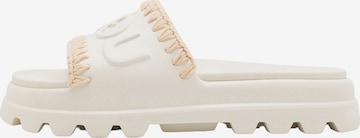 Mule MOU en blanc : devant