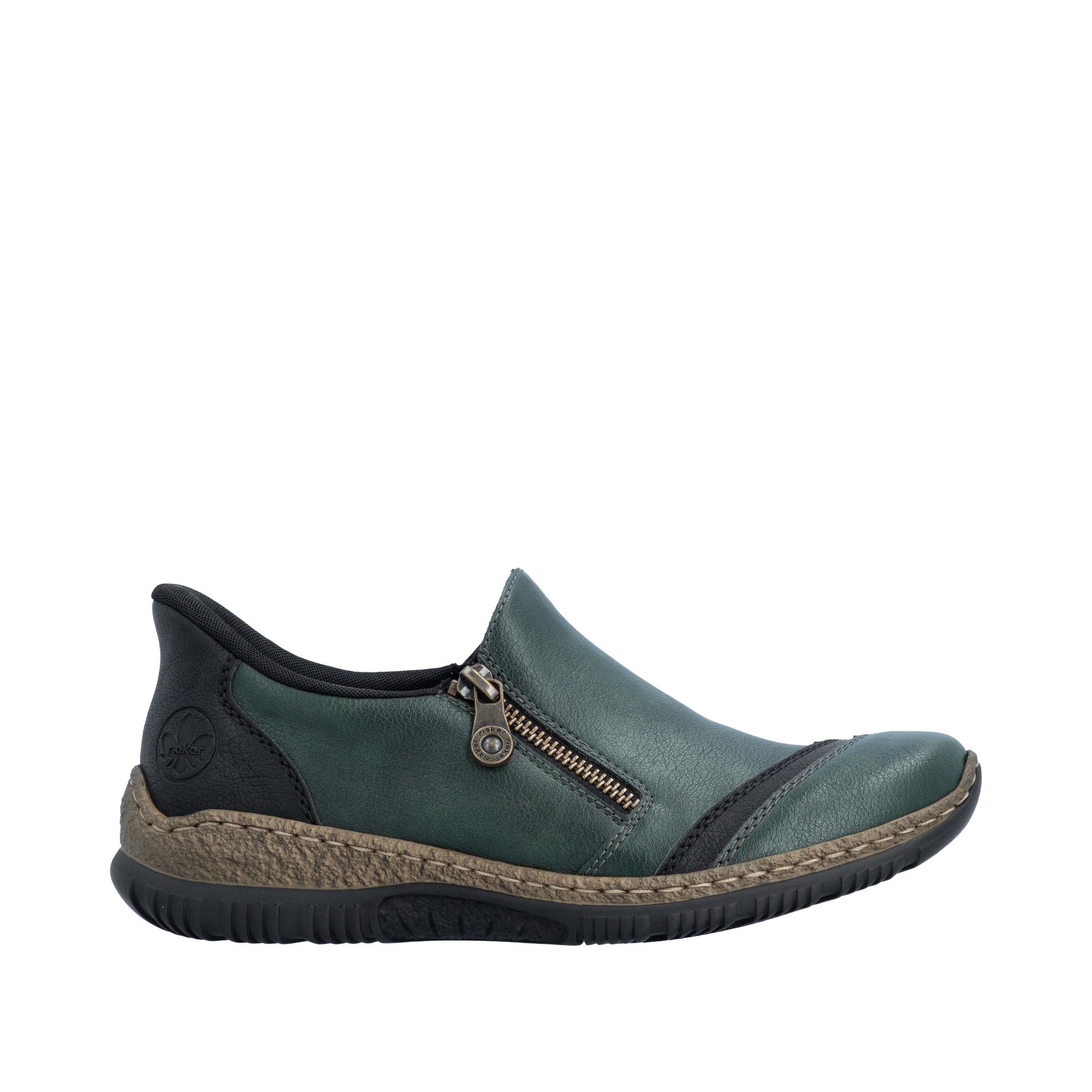 Chaussure basse Rieker en vert