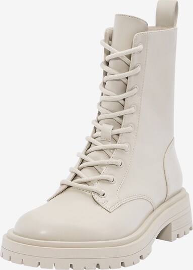 Pull&Bear Bottines à lacets en crème, Vue avec produit