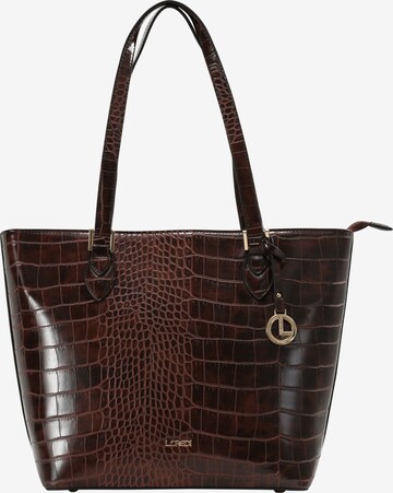 L.CREDI Shopper 'Feodora' in Brown: front