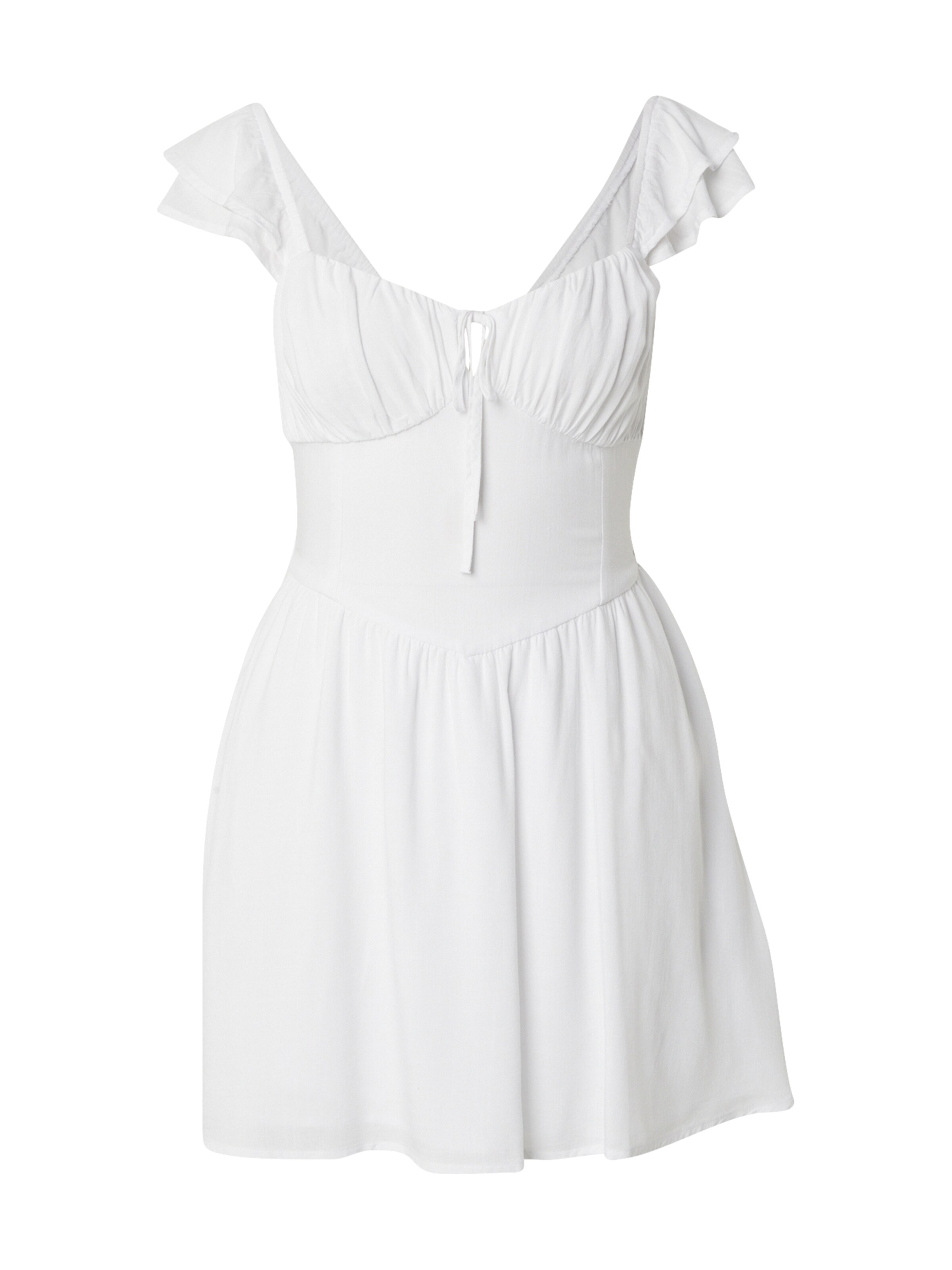 HOLLISTER Sommarklänning i vit: framsida