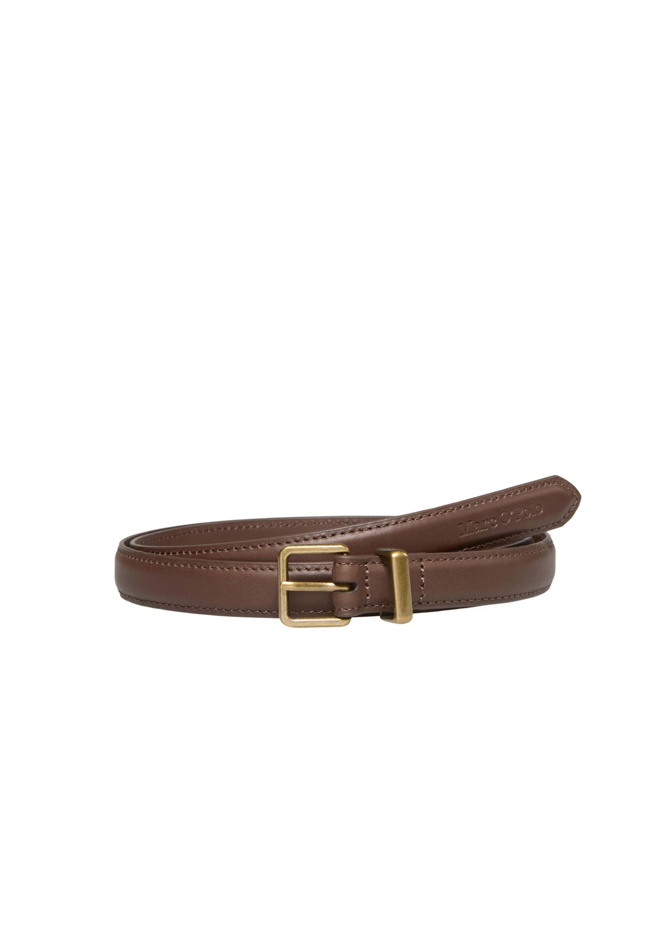 Marc O'Polo Belt in Brown: front