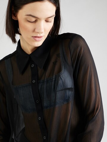 Monki Bluse in Schwarz