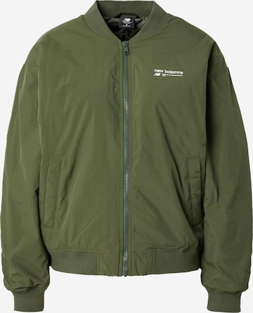 new balance - Chaqueta de entretiempo 'Heritage' en verde: frente