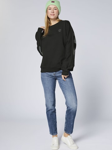 CHIEMSEE Sweatshirt in Schwarz