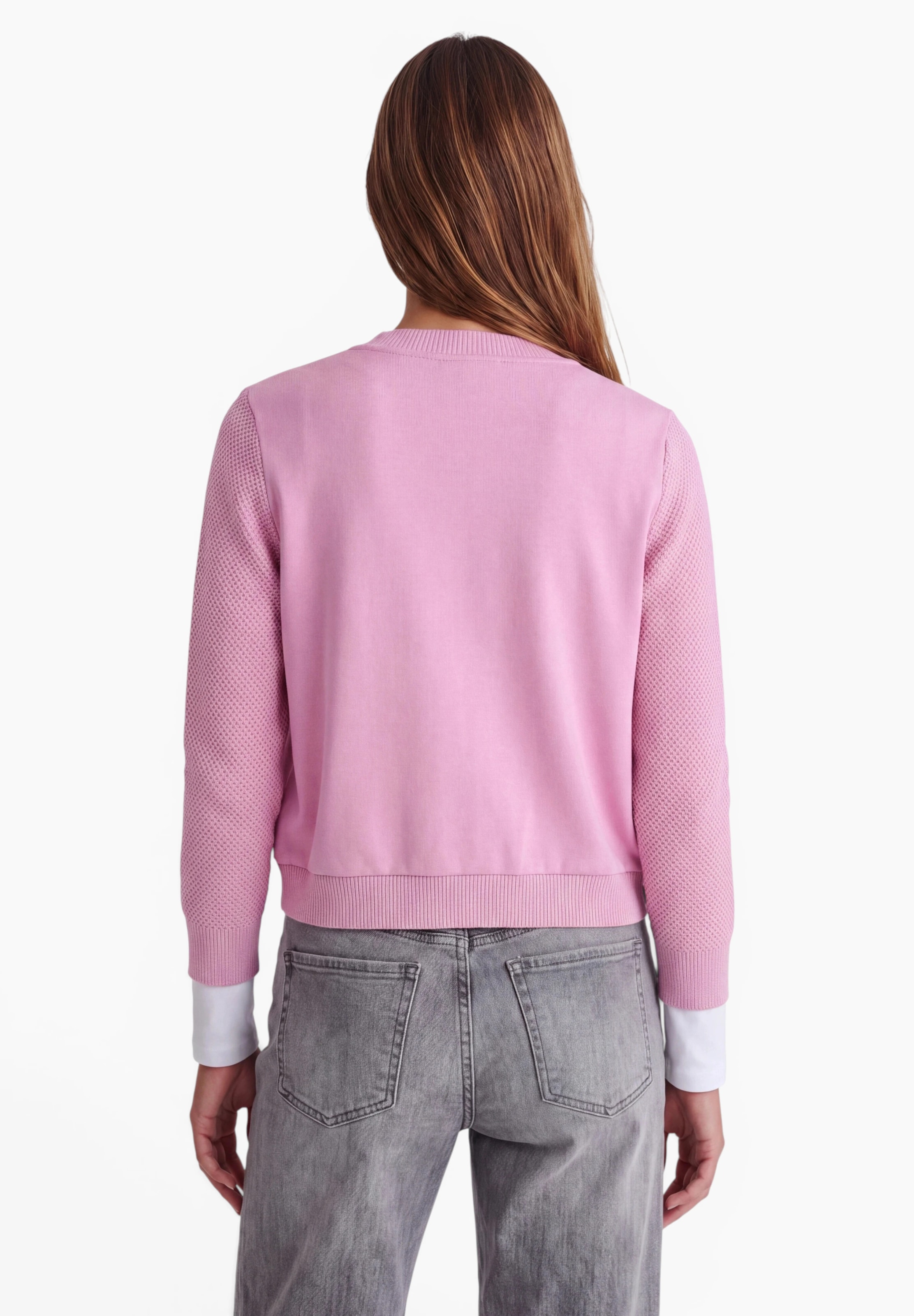 Street One Studio Knit Cardigan in Pink